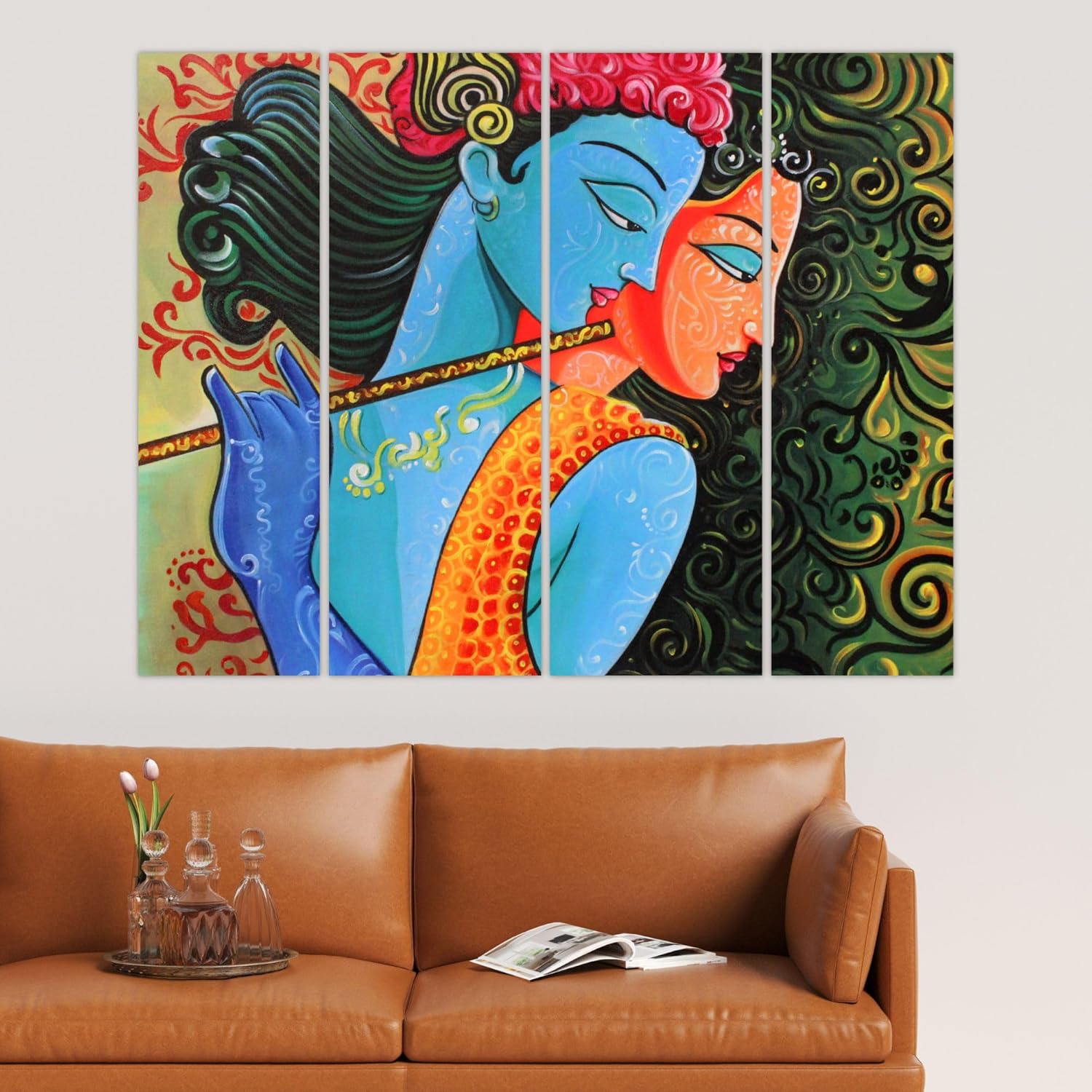 inep-b0cgk6j2xc-four-panel-krishna-&-radha-radiance-wall-art-quartet-hung-on-a-blank-wall-for-an-instant-spiritual-upgrade..jpg